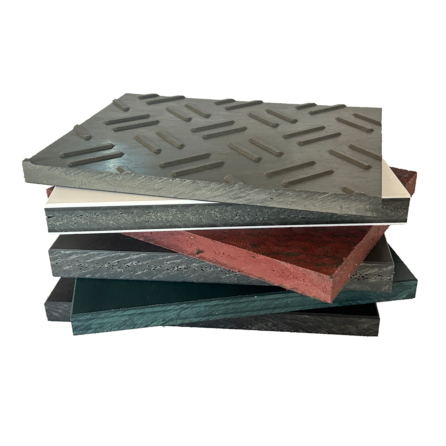 Sample pack of recycled boards